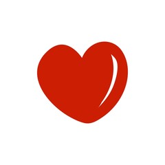Heart icon design template vector isolated