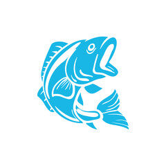 Fish icon design template vector isolated illustration