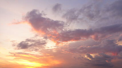 Naklejka na ściany i meble beautiful landscape of sunset sky background