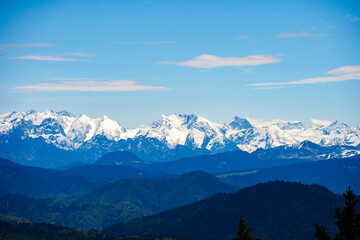 Obraz na płótnie Canvas mountain panorama view