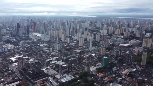 Aerial view city of Belem do Para, north of Brazil. 4K