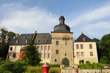 Papier Peint photo Lavable Cracovie schloss liedberg in korschenbroich, deutschland 