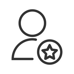 Favorite , Users outline icon.