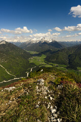 Fototapeta na wymiar mountain panorama view