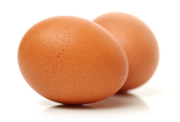 Egg collection isolated on white background