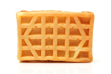 Waffles on a white background 