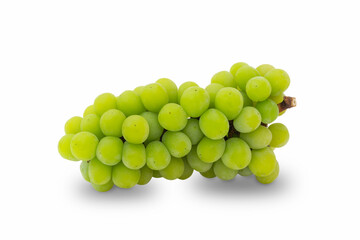 Japanese grapes Shine Muscat isolated on white background