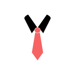 Office tie icon design template vector isolated illustration