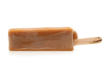 brown ice creams white background 