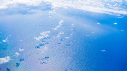 Guam sea seen from the sky