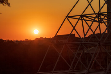 Pôr do Sol na cidade de Salto, São Paulo