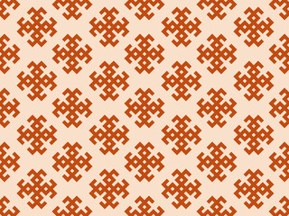 Geometric ethnic pattern embroidery design for background or wallpaper and clothing.