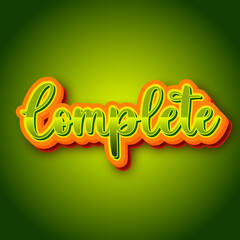 complete text effect editable