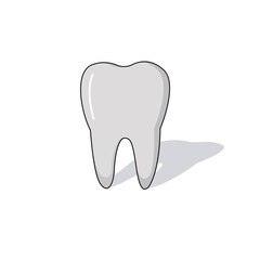 Tooth cartoon vector graphics