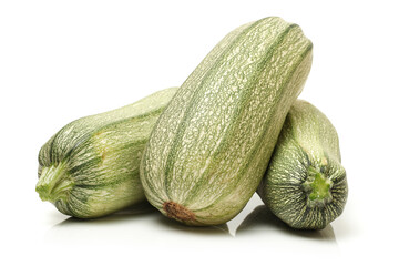 Fresh vegetable marrow. Isolated on white