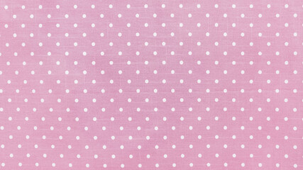 Polka dots pattern and pink tone of cloth, Texture of silk fabric cotton, Wallpaper background