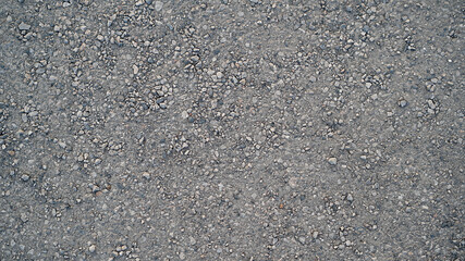 Granite gravel of macadam, Rock gray crushed for construction on the ground, Scree texture background