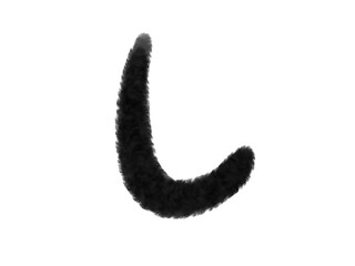 筆文字のひらがなの「し」の文字 Japanese style Brush character "si" of Hiragana