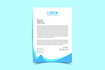 Letterhead Template Design. Luxury, Modern, Elegant, Professional, Minimalist, Business, Abstract, Modern Letterhead Design. Vector Illustration