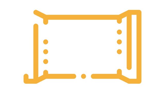 Blank Polymer Packaging Chocolate Bar animated icon on white background