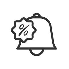 Discount , Online Shopping outline icon.