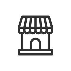 Shop , Online Shopping outline icon.