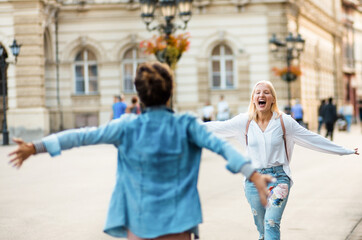 Naklejka premium Friendly hug.