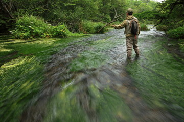 Riv.Nishibetsu, flyfishing 初夏の西別川フライフィッシング