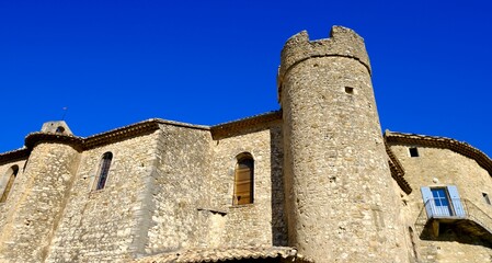 RAMPART CHATEAU ROUSSET LES VIGNES DR&Ocirc;ME FRANCE
