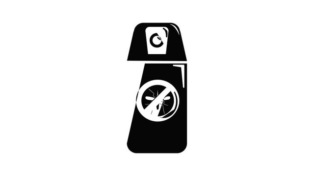 Mosquito spray icon animation simple best object on white