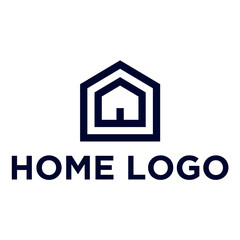 abstract house logo design vector for real estate business