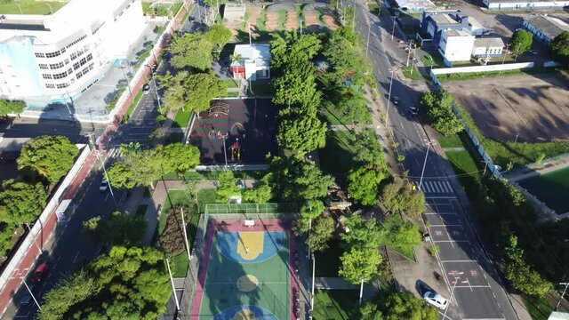 Aerial view of Boa Vista, Roraima. Northern Brazil. 4K.