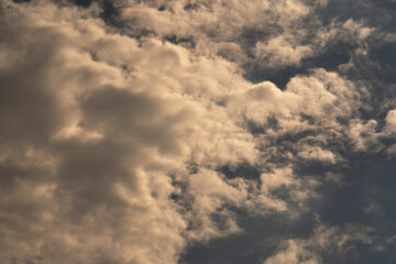 Dreamy Sky with Puffy Clouds 