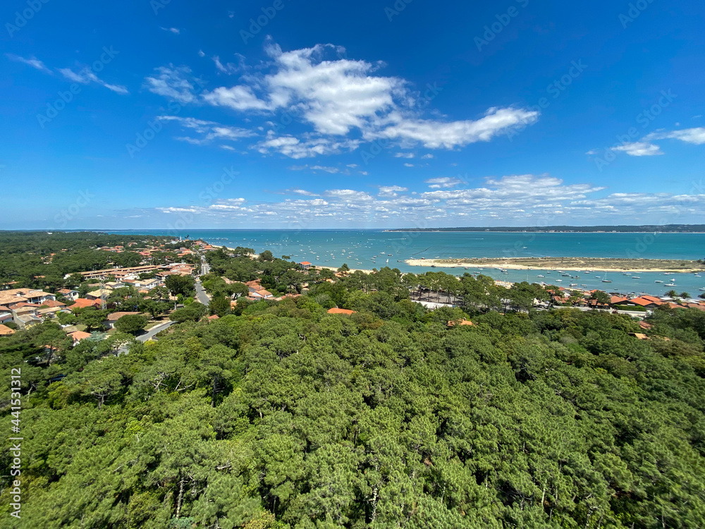 Sticker Paysage du Cap Ferret, bassin d'Arcachon, Gironde