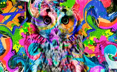 Foto op Plexiglas owl isolated on white background © reznik_val