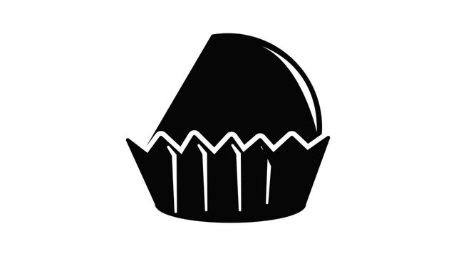 Cupcake icon animation simple best object on white