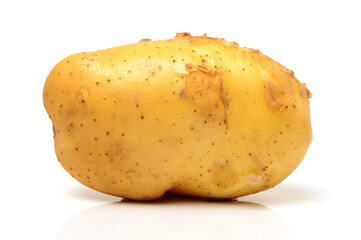 potatoes isolated on white background