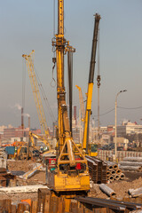 Fototapeta na wymiar construction site for reconstruction