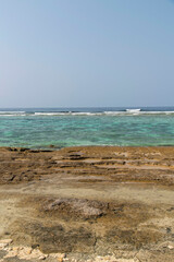 鹿児島県　沖永良部島の大津勘ビーチロック