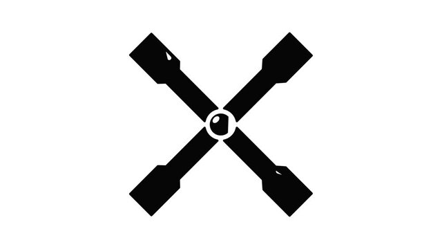 Spanner icon animation simple best object on white