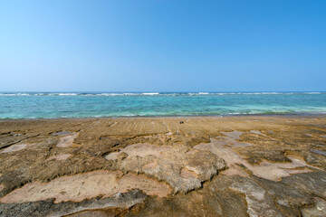 鹿児島県　沖永良部島の大津勘ビーチロック
