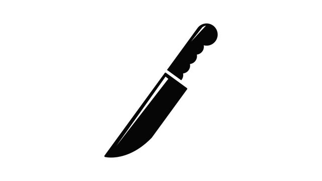 Knife icon animation simple best object on white