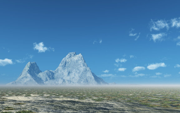 Berg in einer Landschaft
