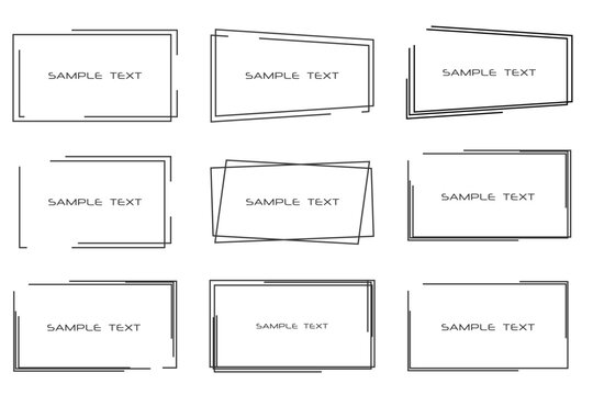 Rectangular black frames for your text. Backgrounds for tags, labels, cards.