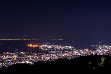 Naklejka premium 六甲山からの秋の夜
