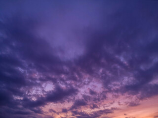 Dreamy Sky with Puffy Clouds 