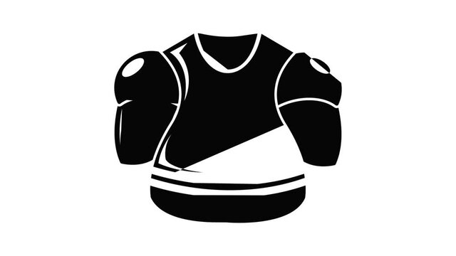 Hockey uniform icon animation simple best object on white