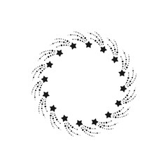 Light rays frame made with fireworks stars. Shine burst background. radiant spark, fireworks.