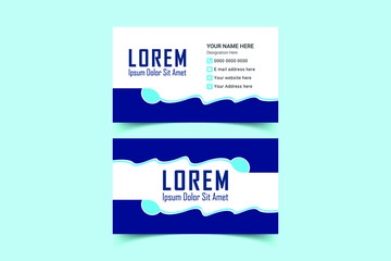 Business Card Design template. Luxury, Modern, Elegant, Professional Minimalist Business card Design Template. Elements of Stationery. Vector illustration