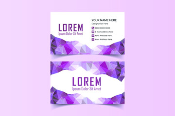 Fototapeta premium Business Card Design template. Luxury, Modern, Elegant, Professional Minimalist Business card Design Template. Elements of Stationery. Vector illustration